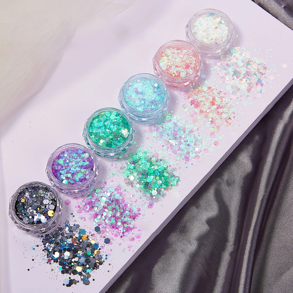 6Colors/Set Resin Sparkling Se - Resin Glitter Pack avis et prix