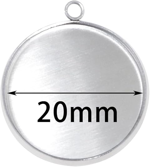20 Pieces Stainless Steel Roun - Resin Crafts avis et prix