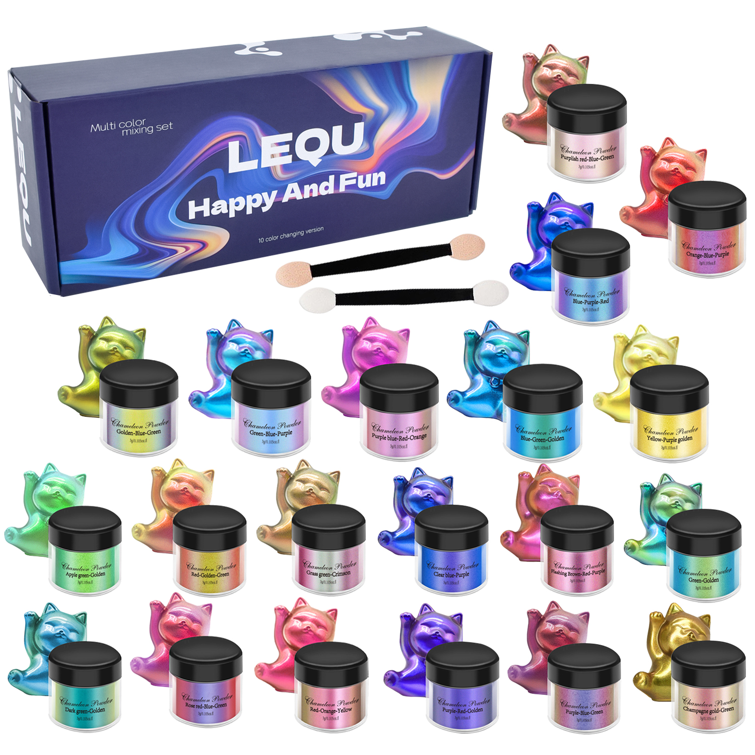 1 Set Chameleon Powder Nail Ch - Resin Glitter Pack avis et prix