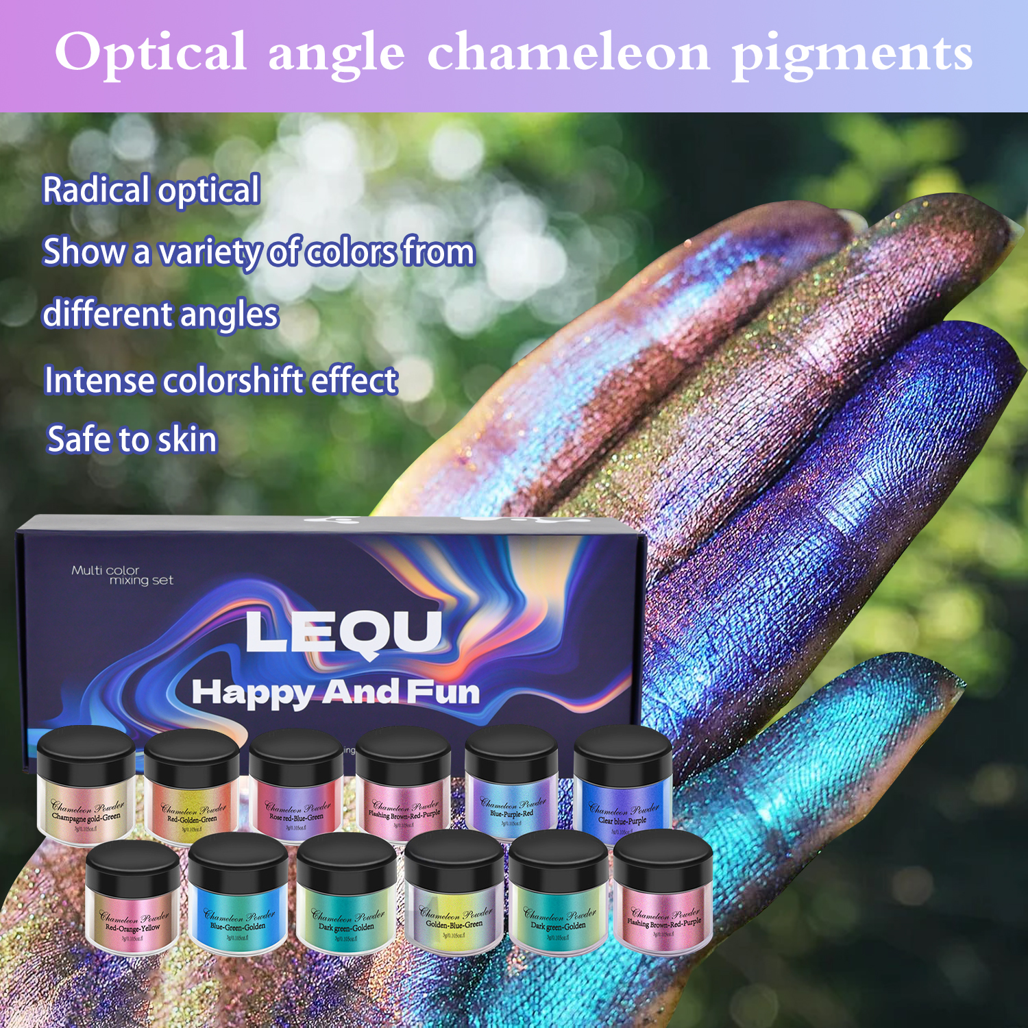 1 Set Chameleon Powder Nail Ch - Resin Glitter Pack avis et prix