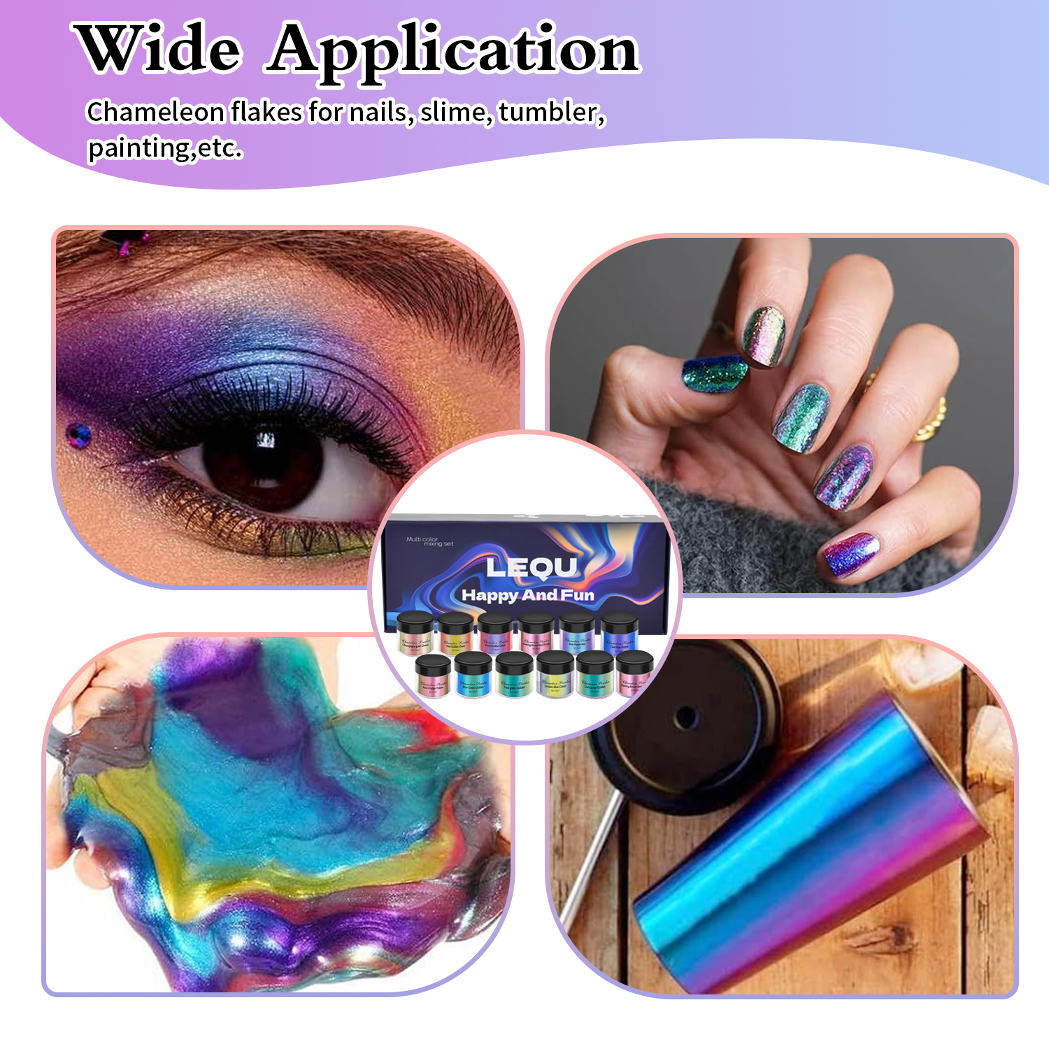 1 Set Chameleon Powder Nail Ch - Resin Glitter Pack avis et prix