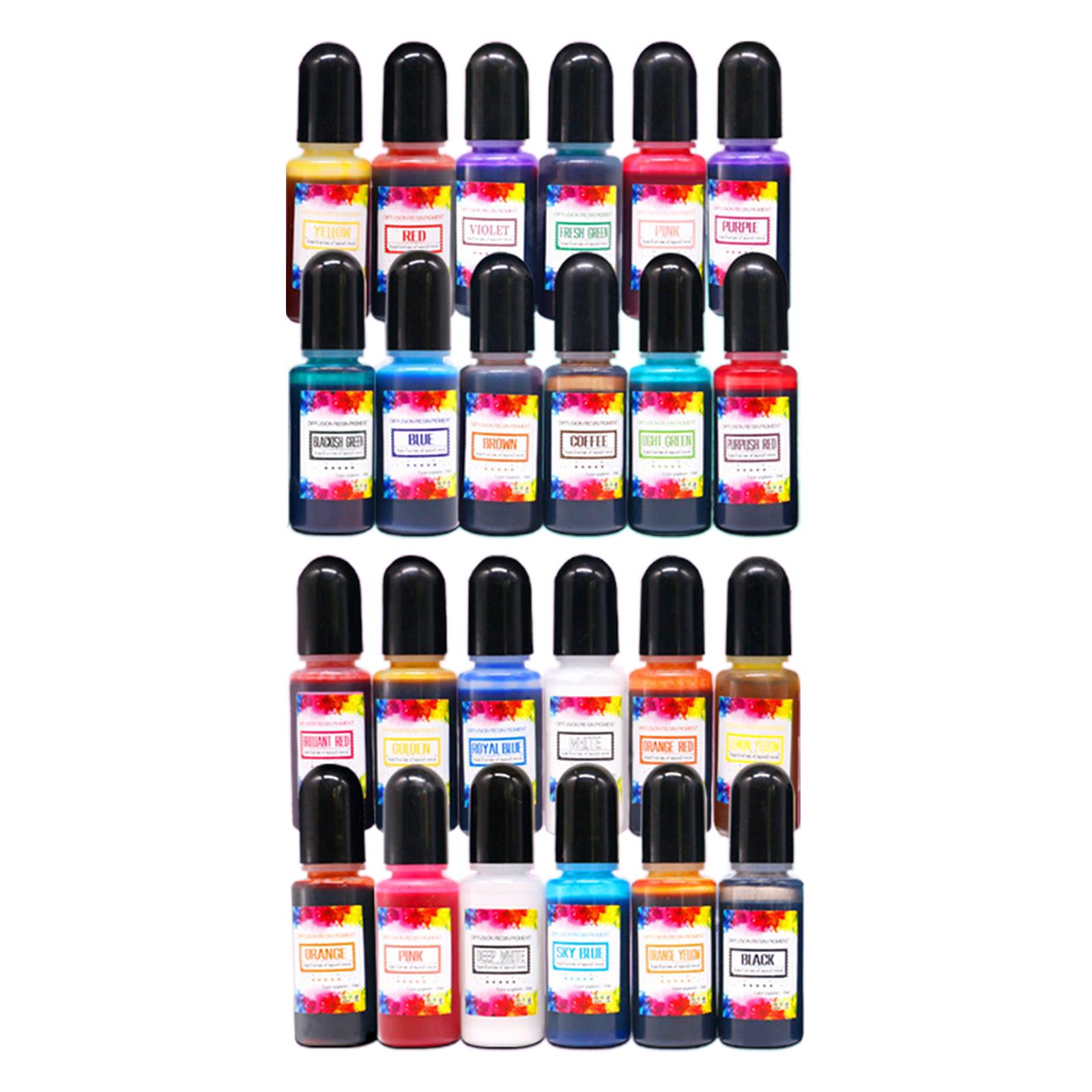 24Pcs Alcohol Inks Epoxy Resin - Resin Dye Alcohol avis et prix