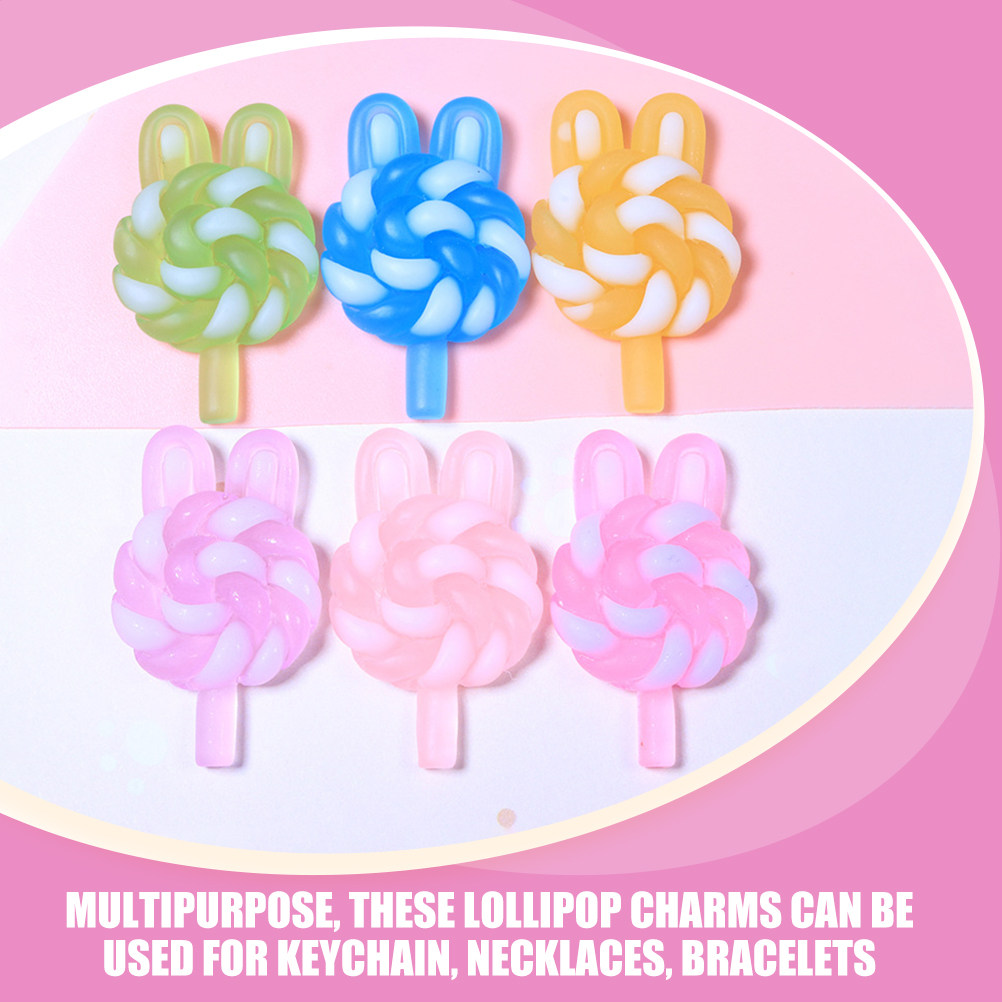 24Pcs Cute Cartoon Lollipop Ch - Resin Crafts avis et prix