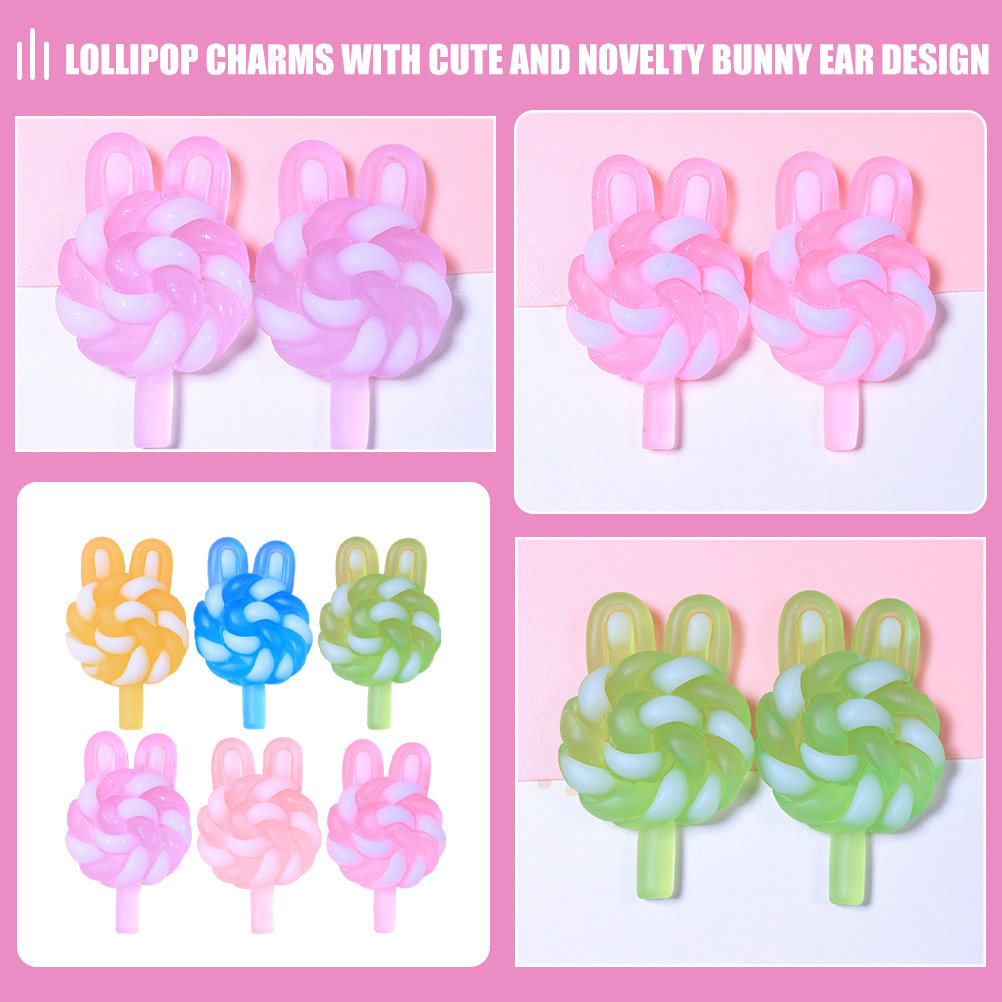 24Pcs Cute Cartoon Lollipop Ch - Resin Crafts avis et prix