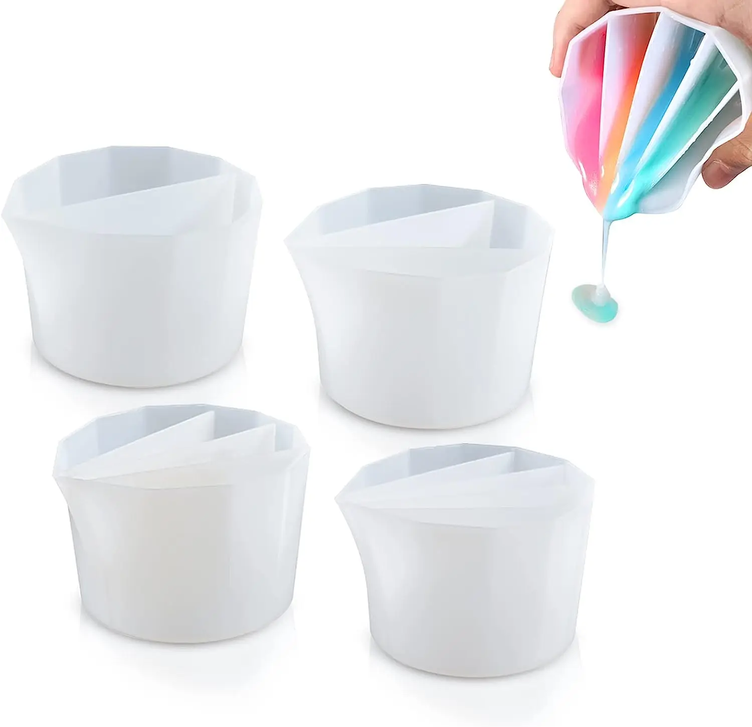 Split Cup For Paint Pouring,Re - Mixing Cup Silicone avis et prix