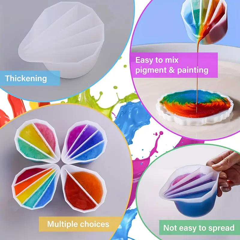 Split Cup For Paint Pouring,Re - Mixing Cup Silicone avis et prix