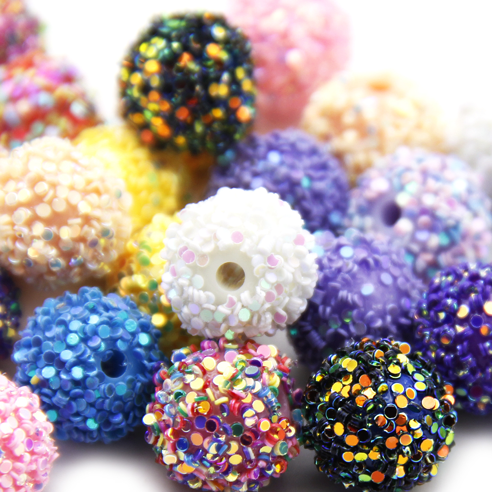 5pcs/pack Glitter Resin Beads, - Resin Glitter Pack avis et prix