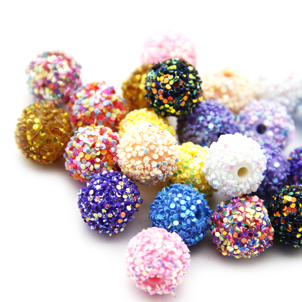 5pcs/pack Glitter Resin Beads, - Resin Glitter Pack avis et prix