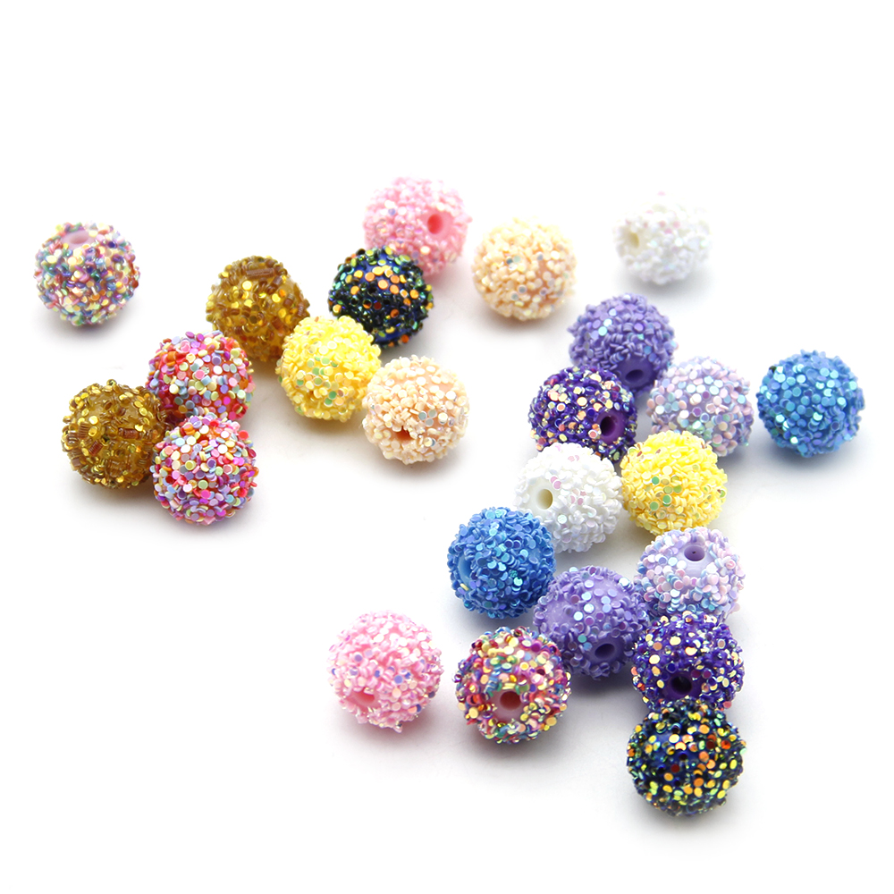 5pcs/pack Glitter Resin Beads, - Resin Glitter Pack avis et prix