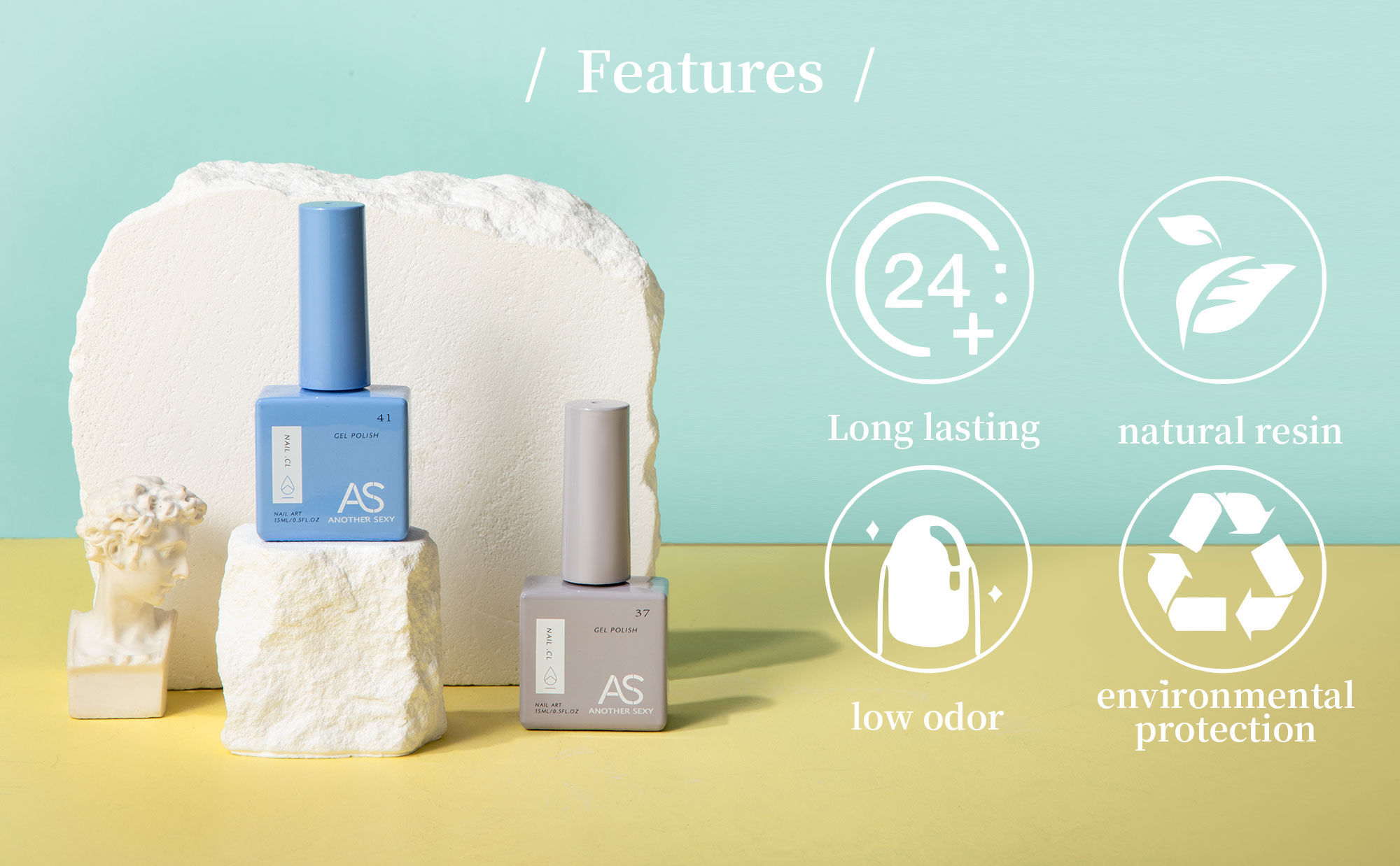 AS 15ml Gel Nail Polish Not Se - Resin Glitter Pack avis et prix