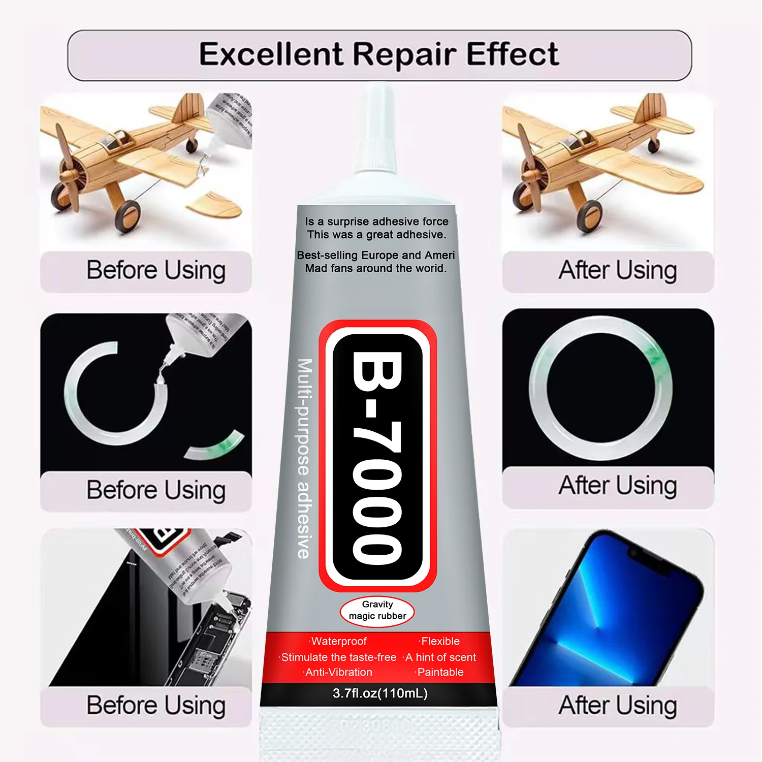 1-10Pcs B-7000 Super Glue Lool - Resin Crafts avis et prix