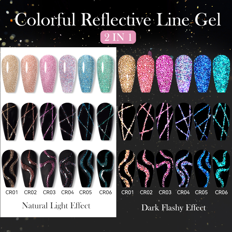 LILYCUTE 6Pcs/Set 5ml Reflecti - Resin Glitter Pack avis et prix