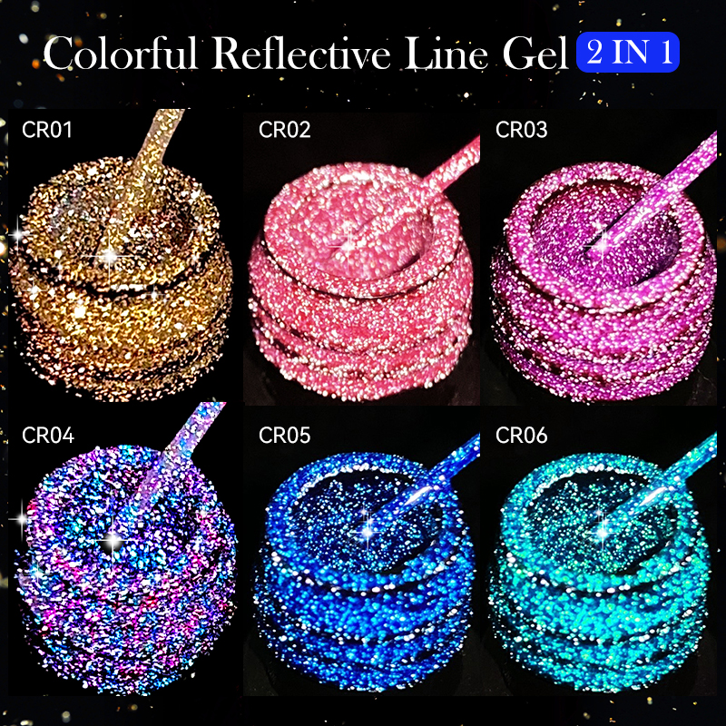 LILYCUTE 6Pcs/Set 5ml Reflecti - Resin Glitter Pack avis et prix