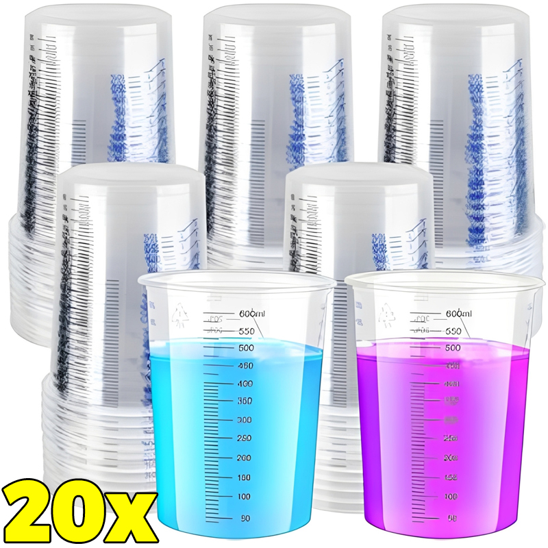 Transparent Plastic Measuring  - Mixing Cup Silicone avis et prix