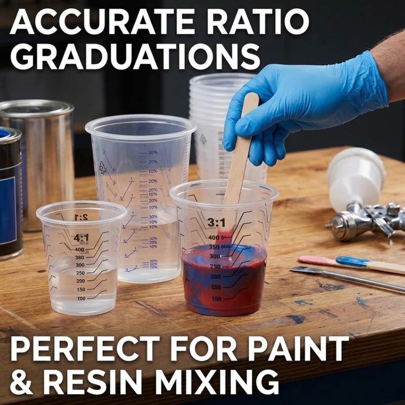 Transparent Plastic Measuring  - Mixing Cup Silicone avis et prix
