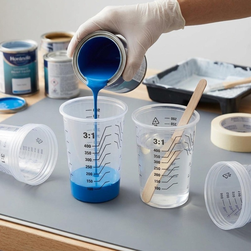 Transparent Plastic Measuring  - Mixing Cup Silicone avis et prix