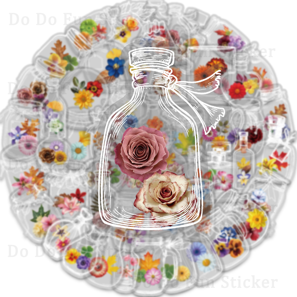 50PCS Glass Bottles with Dried - Dried Flower Bulk avis et prix