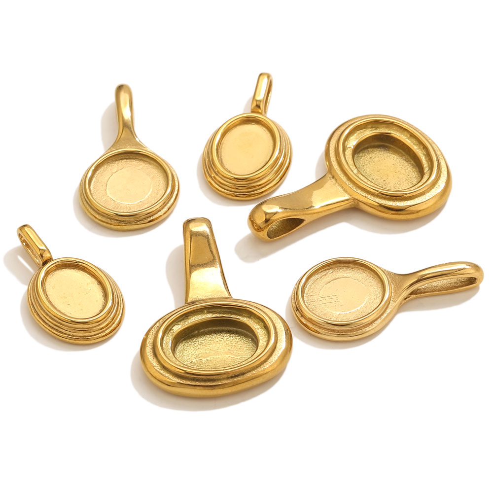 5pcs Stainless Steel Round Ova - Resin Crafts avis et prix