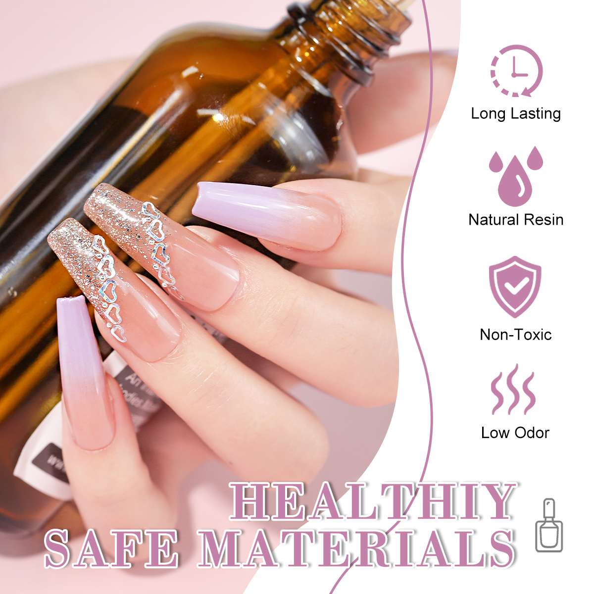 LIMEGIRL 18 PCS Gel Nail Polis - Resin Glitter Pack avis et prix