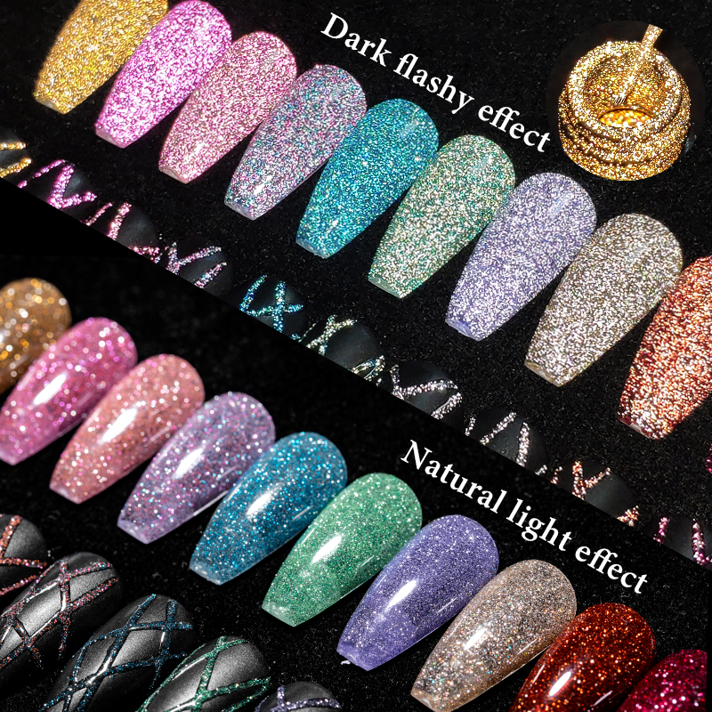 2/4/6pcs Reflective Glitter Li - Resin Glitter Pack avis et prix