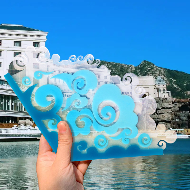 DIY Chinese Folding Fan Silico - Resin Ocean Wave Mold avis et prix