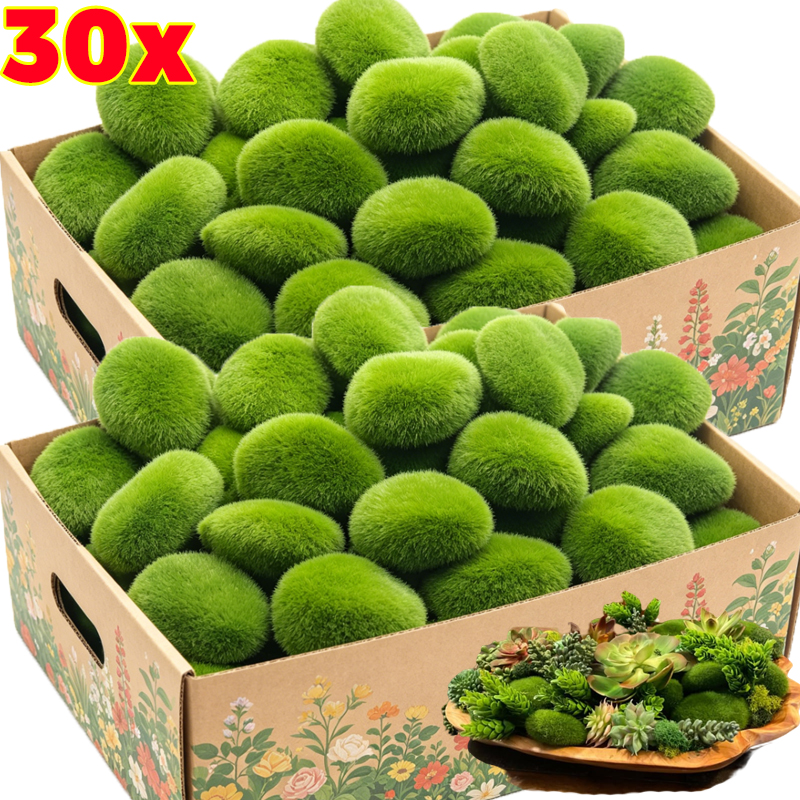 5/30pcs Simulation Moss Stone  - Terrarium Moss Art avis et prix