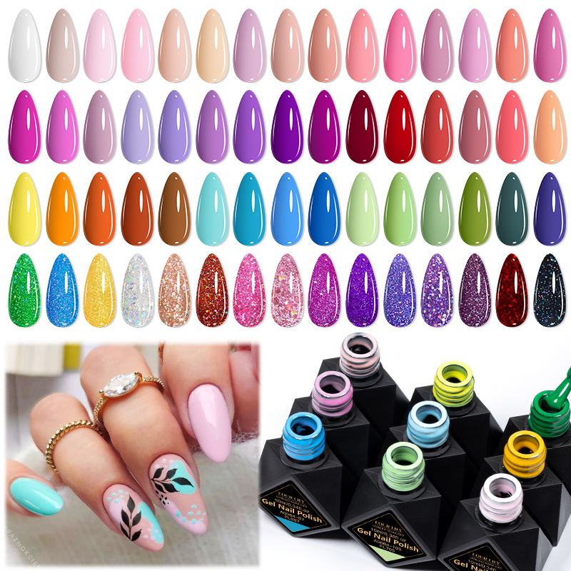 6Pcs/Set 10ML Gel Nail Polish  - Resin Glitter Pack avis et prix