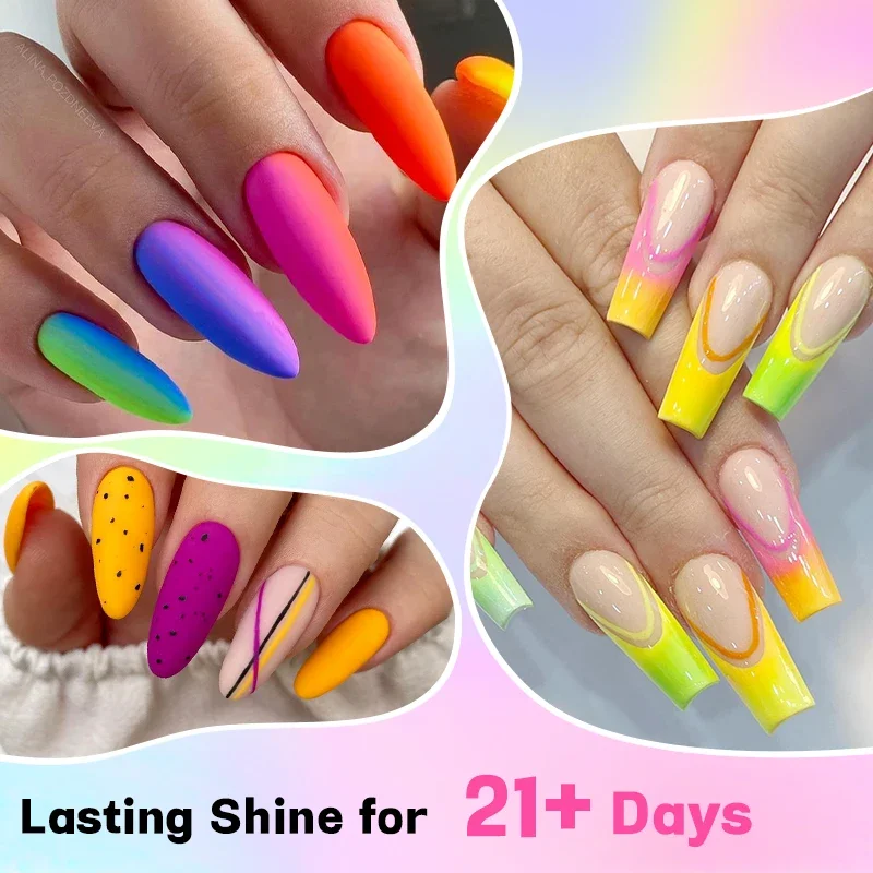 6Pcs/Set 10ML Gel Nail Polish  - Resin Glitter Pack avis et prix