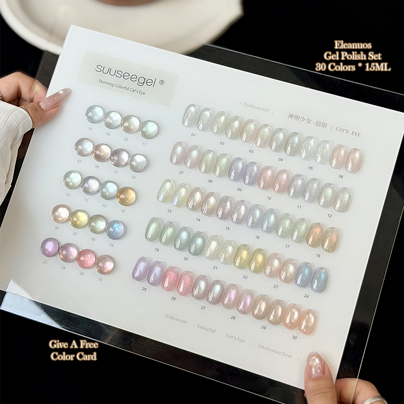 Sheer Cat Eye Gel Polish 30 Co - Resin Glitter Pack avis et prix