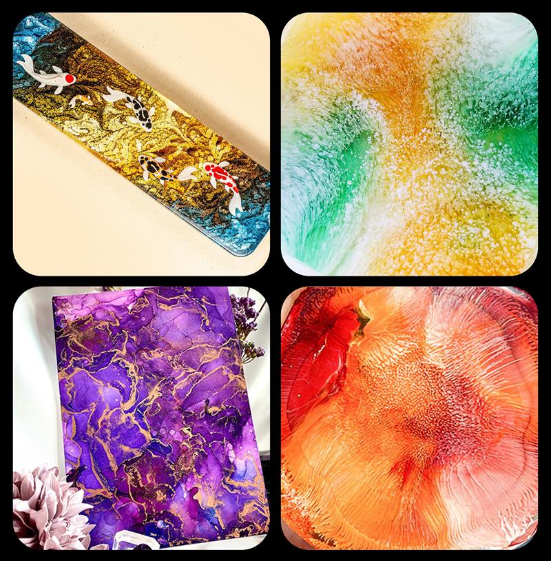 1 Set Art Ink Alcohol Epoxy Re - Resin Dye Alcohol avis et prix