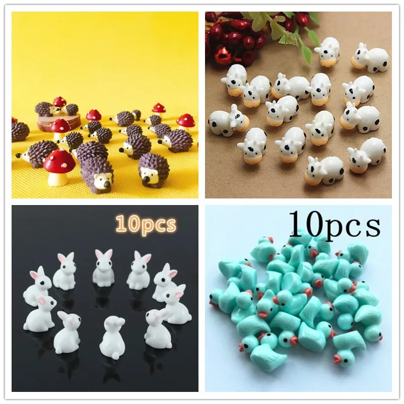 10Pcs/Hedgehog and Cows/Cute A - Terrarium Moss Art avis et prix