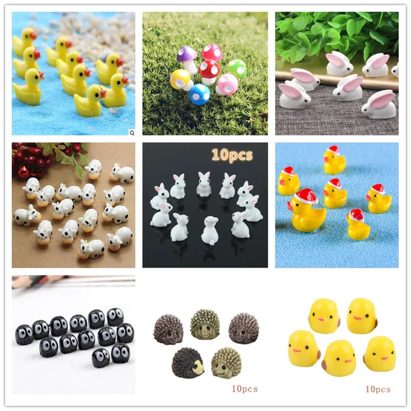 10Pcs/Hedgehog and Cows/Cute A - Terrarium Moss Art avis et prix