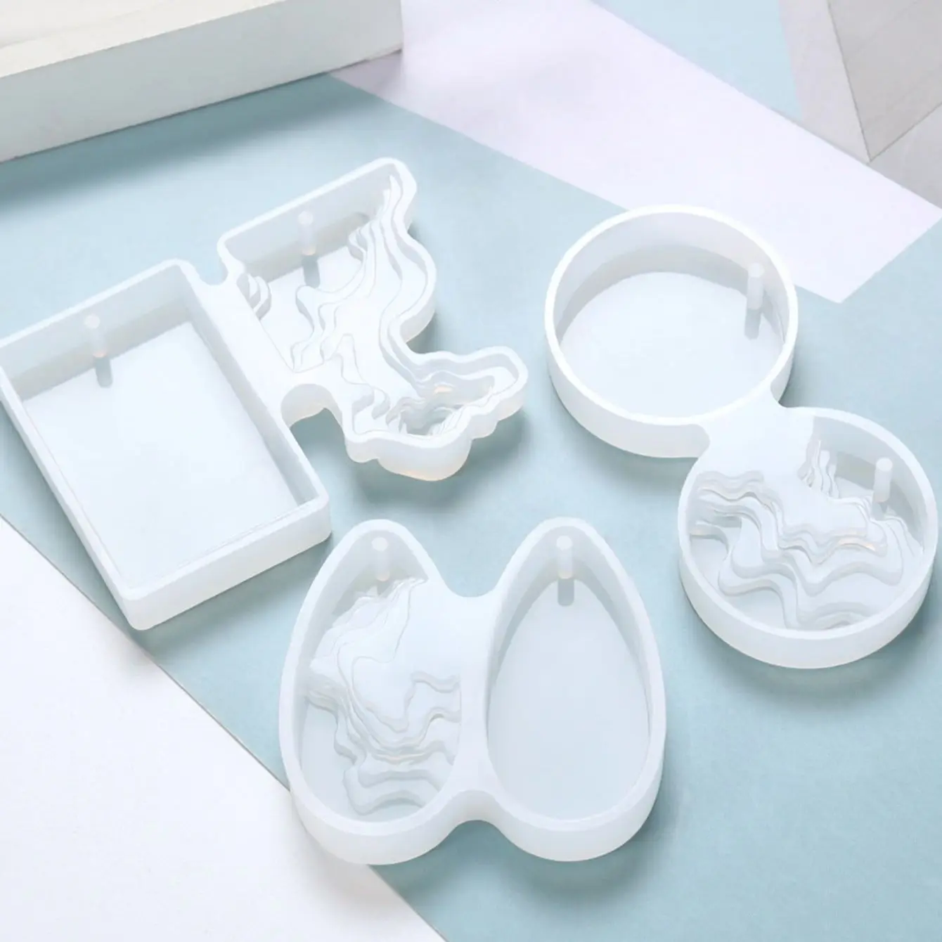Round Water Drop Handmade DIY  - Resin Ocean Wave Mold avis et prix