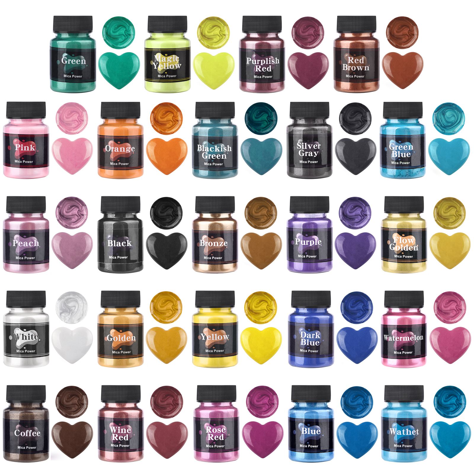 50ml 24 Colors Resin Pearl Pow - Resin Pigment Set avis et prix