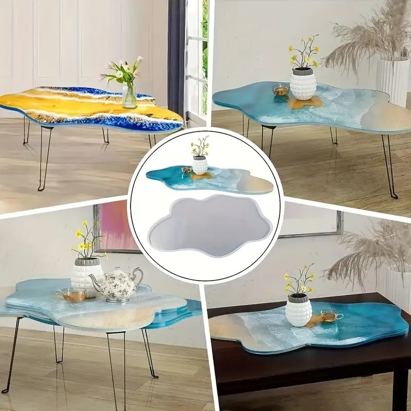 Large 61cm Irregular tray epox - Resin Ocean Wave Mold avis et prix