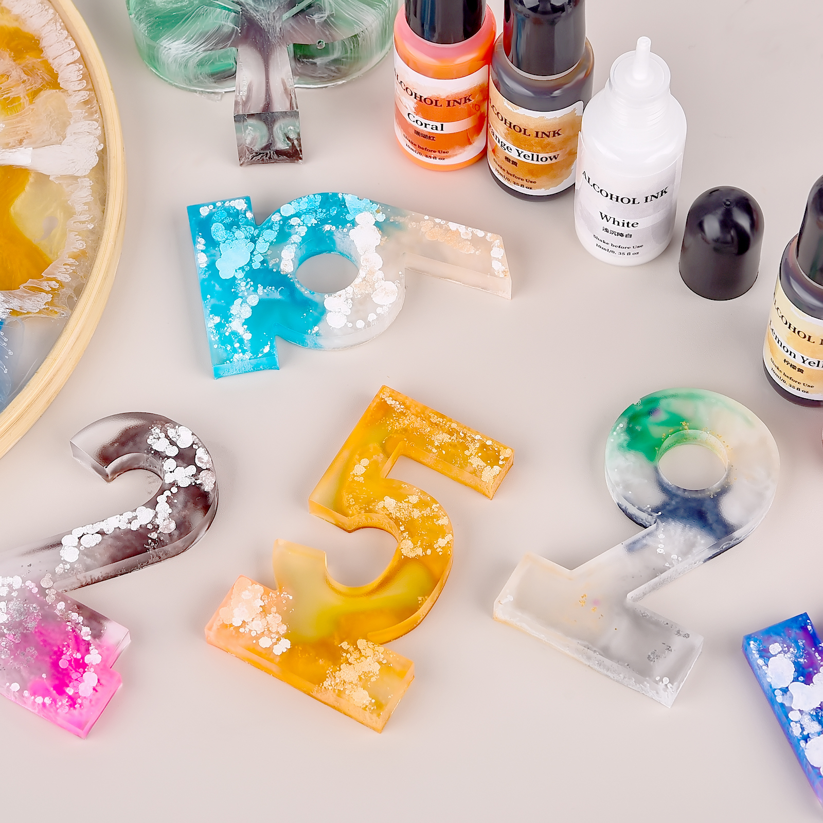 1set Art Ink Alcohol Epoxy Res - Resin Dye Alcohol avis et prix