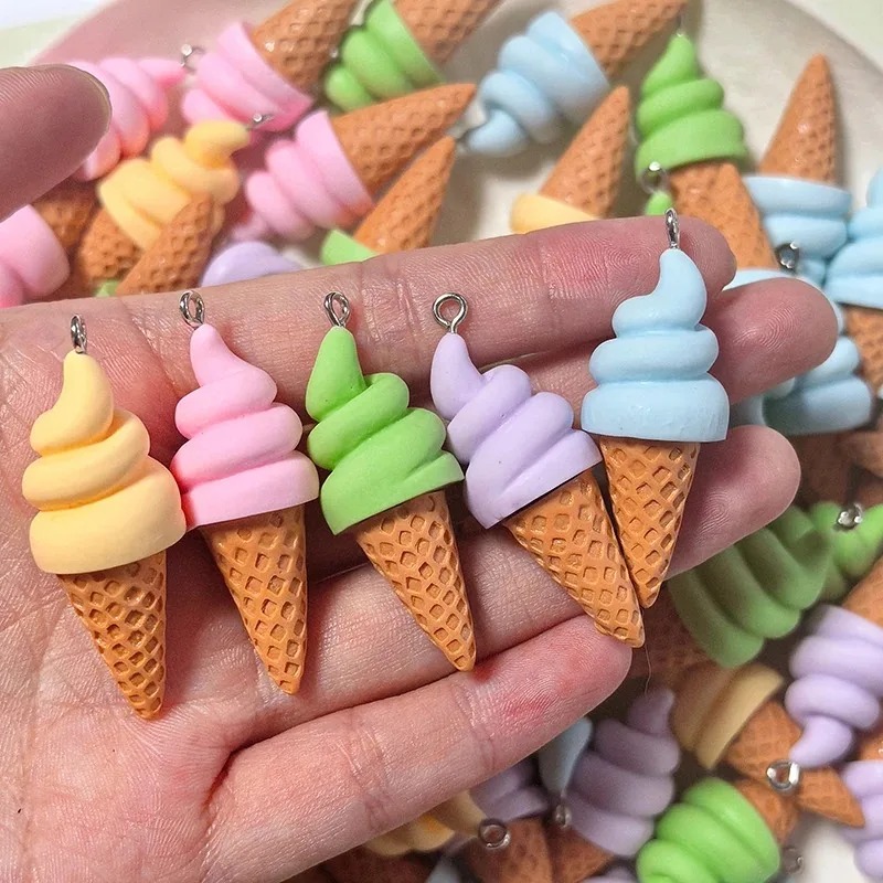 10Pcs Summer Fruit Ice Cream R - Resin Crafts avis et prix
