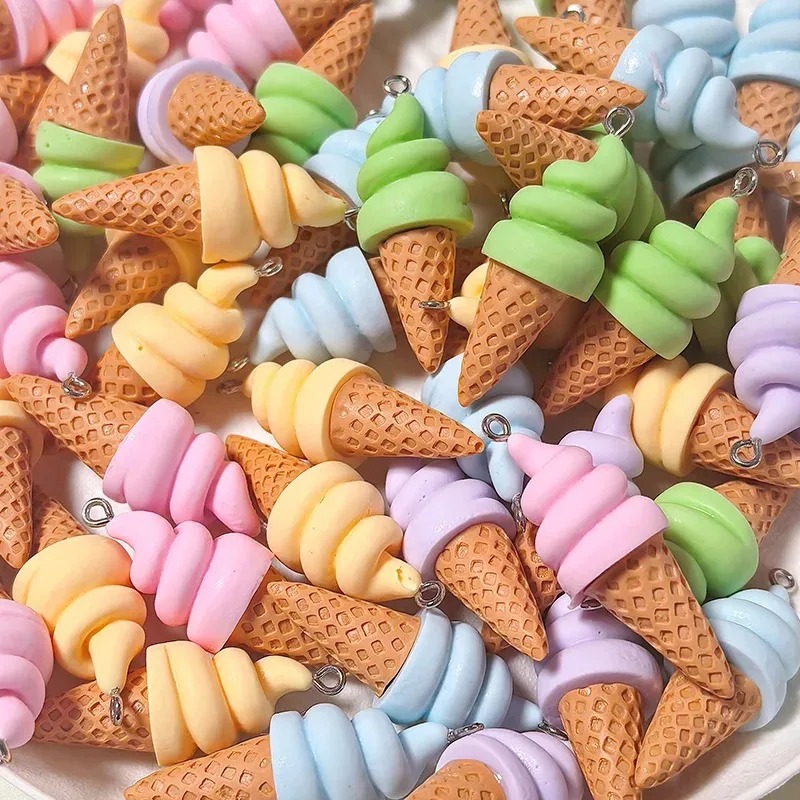10Pcs Summer Fruit Ice Cream R - Resin Crafts avis et prix