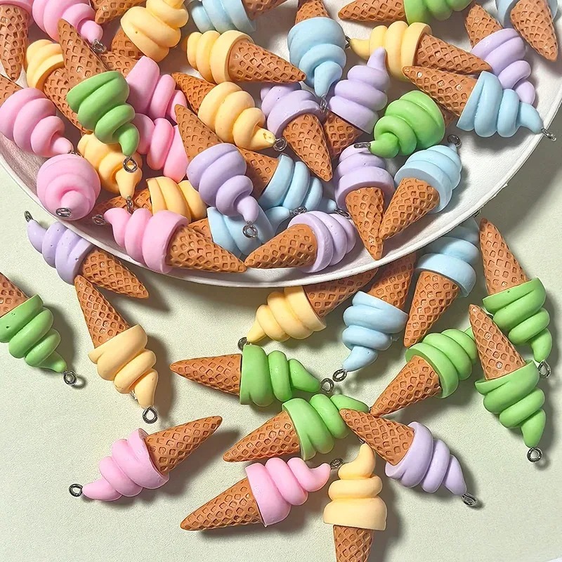 10Pcs Summer Fruit Ice Cream R - Resin Crafts avis et prix
