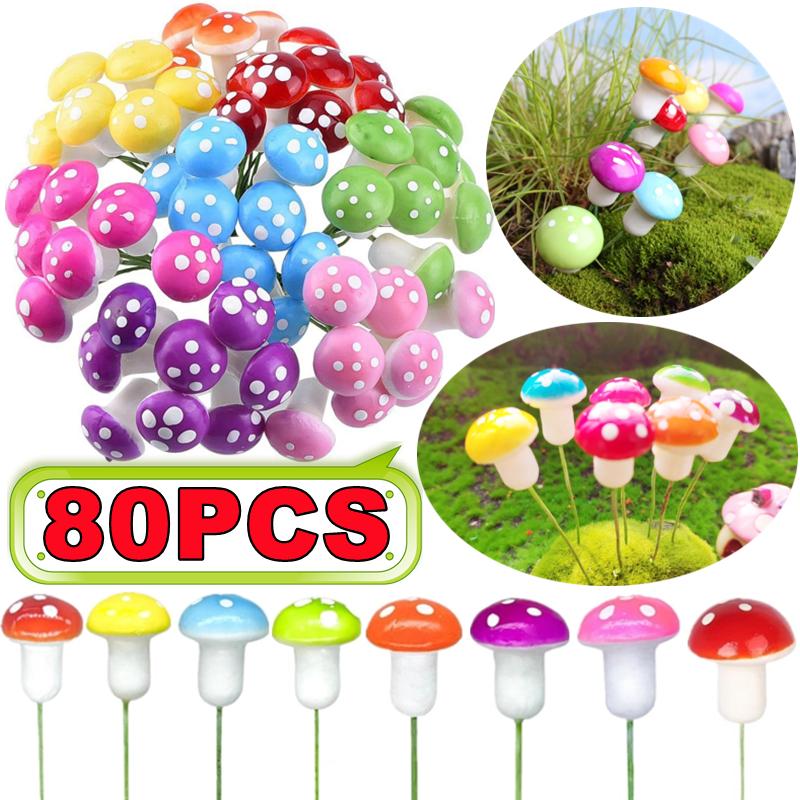 10-80PCS Mini Color Mushroom D - Terrarium Moss Art avis et prix