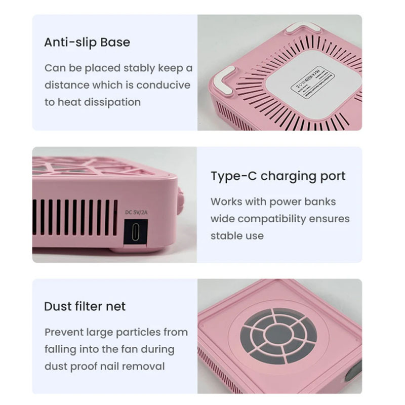 Rechargeable Nail Dust Collect - Vacuum Chamber Small avis et prix