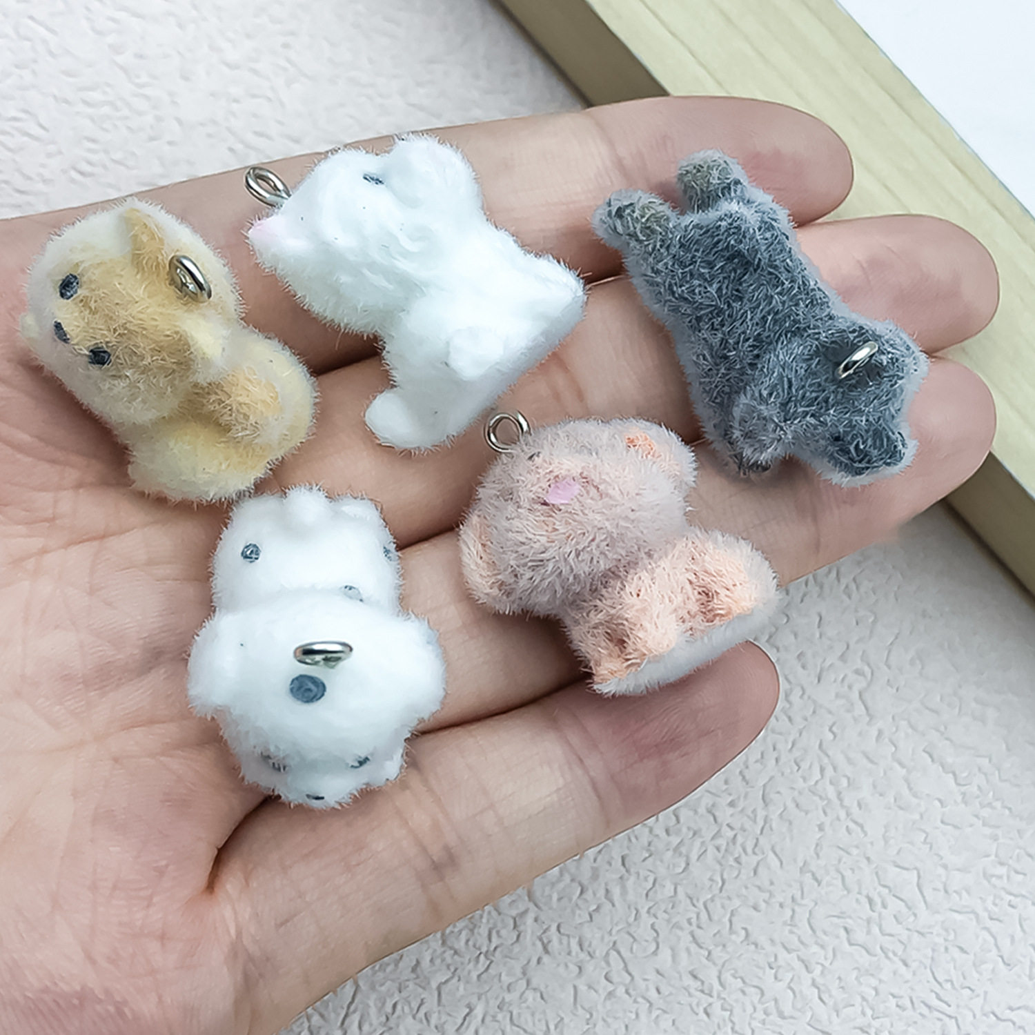 5pcs&1pc Flocked Resin Animal  - Resin Craft Kit avis et prix