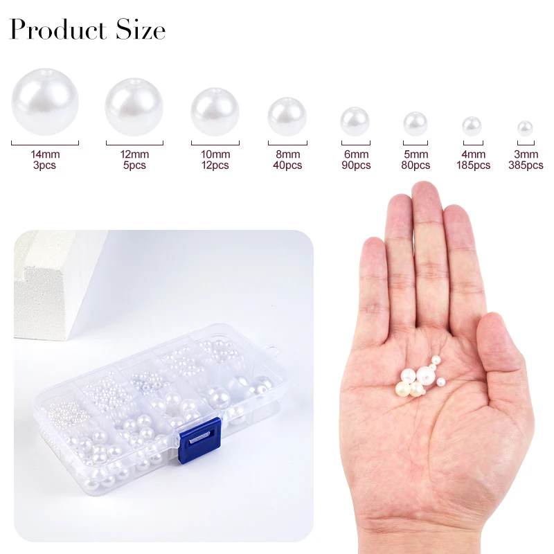 800pcs Artificial Faux Pearl R - Resin Crafts avis et prix