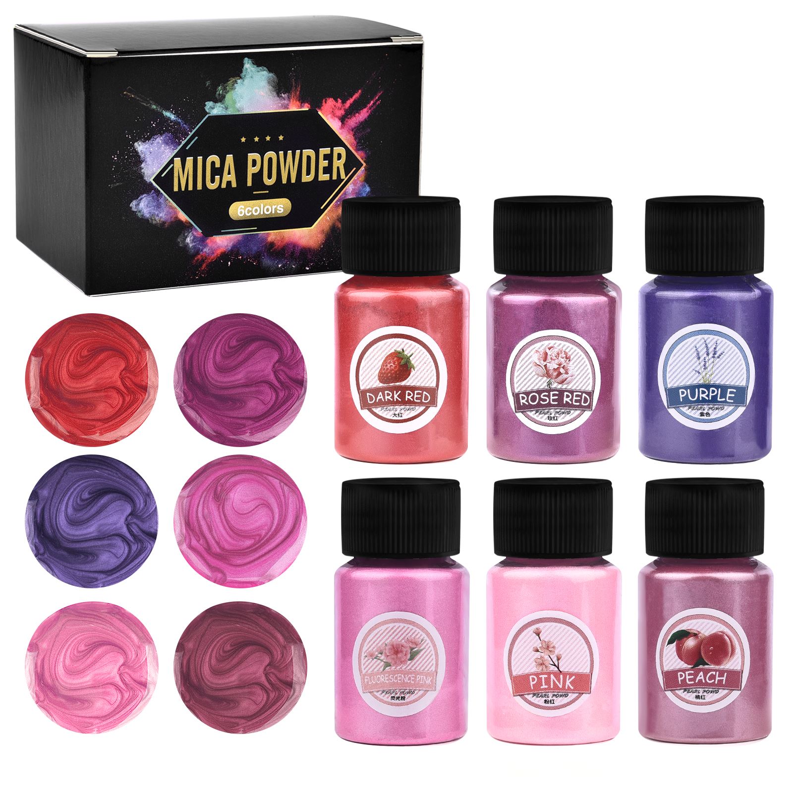 6Colors/Sets Pearl Powder Pigm - Resin Pigment Set avis et prix