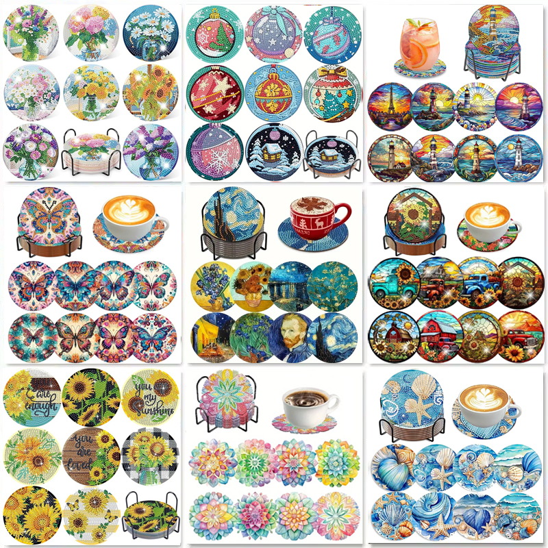 8-piece set of diamond paintin - Resin Craft Kit avis et prix