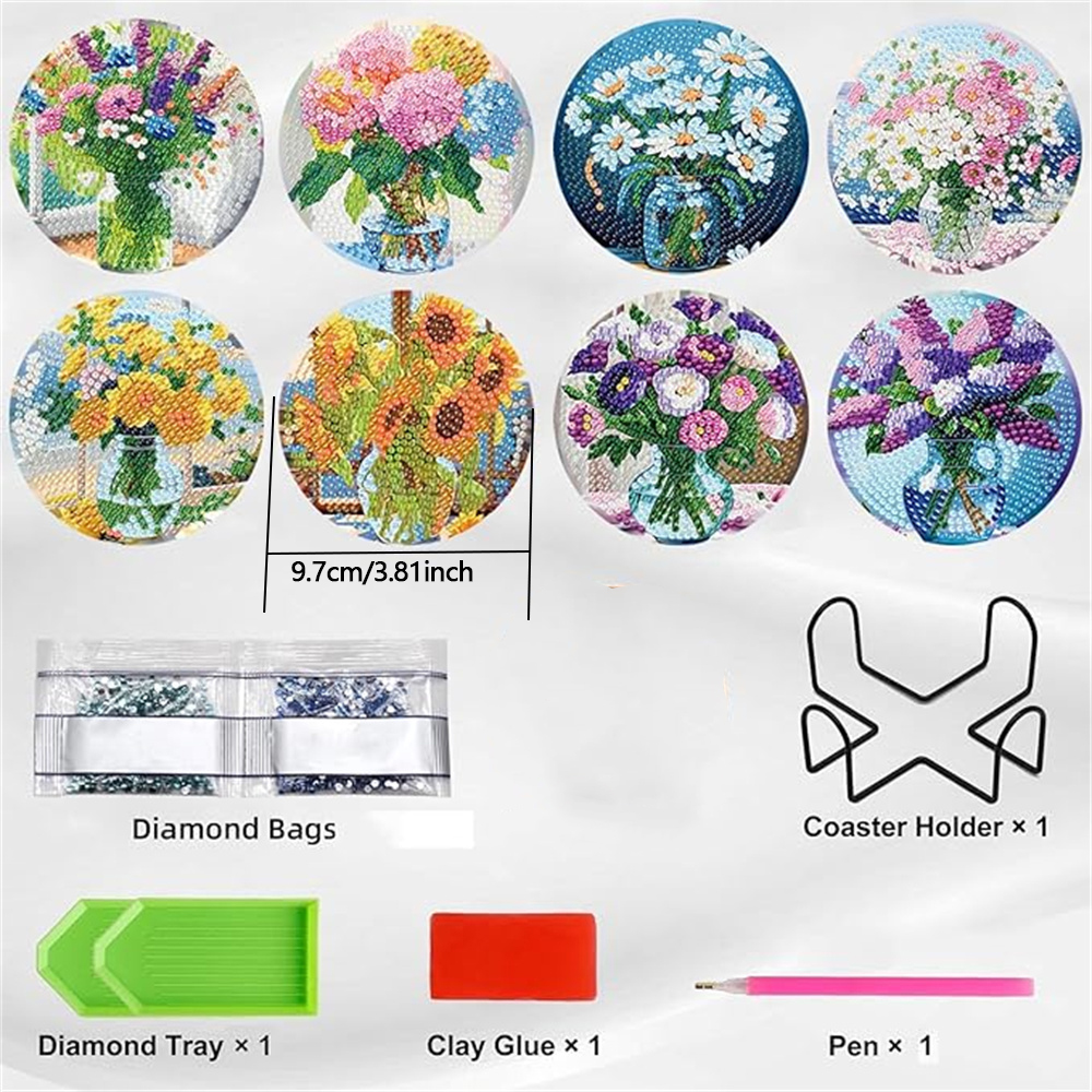 8-piece set of diamond paintin - Resin Craft Kit avis et prix
