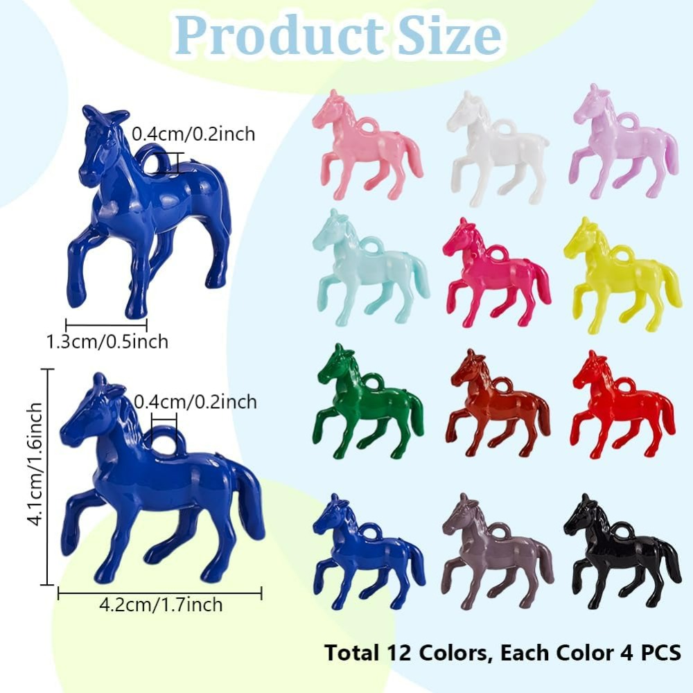 48pcs Opaque Acrylic Pendants  - Resin Crafts avis et prix
