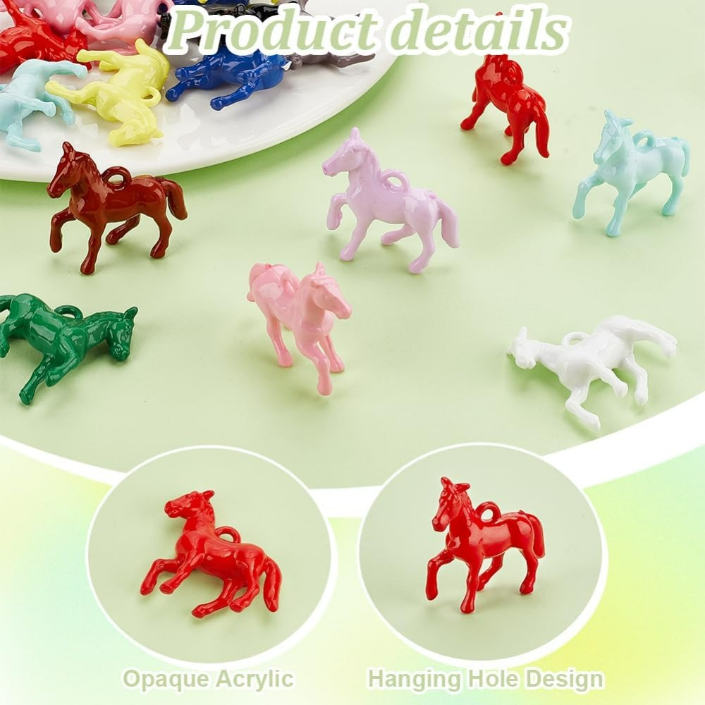 48pcs Opaque Acrylic Pendants  - Resin Crafts avis et prix