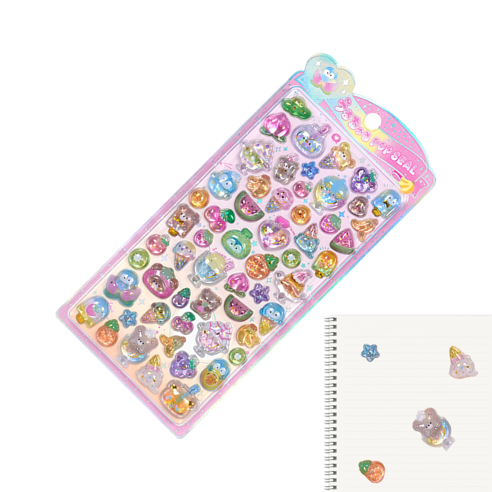 Cute Animal Sticker Pack 3D Sp - Resin Glitter Pack avis et prix