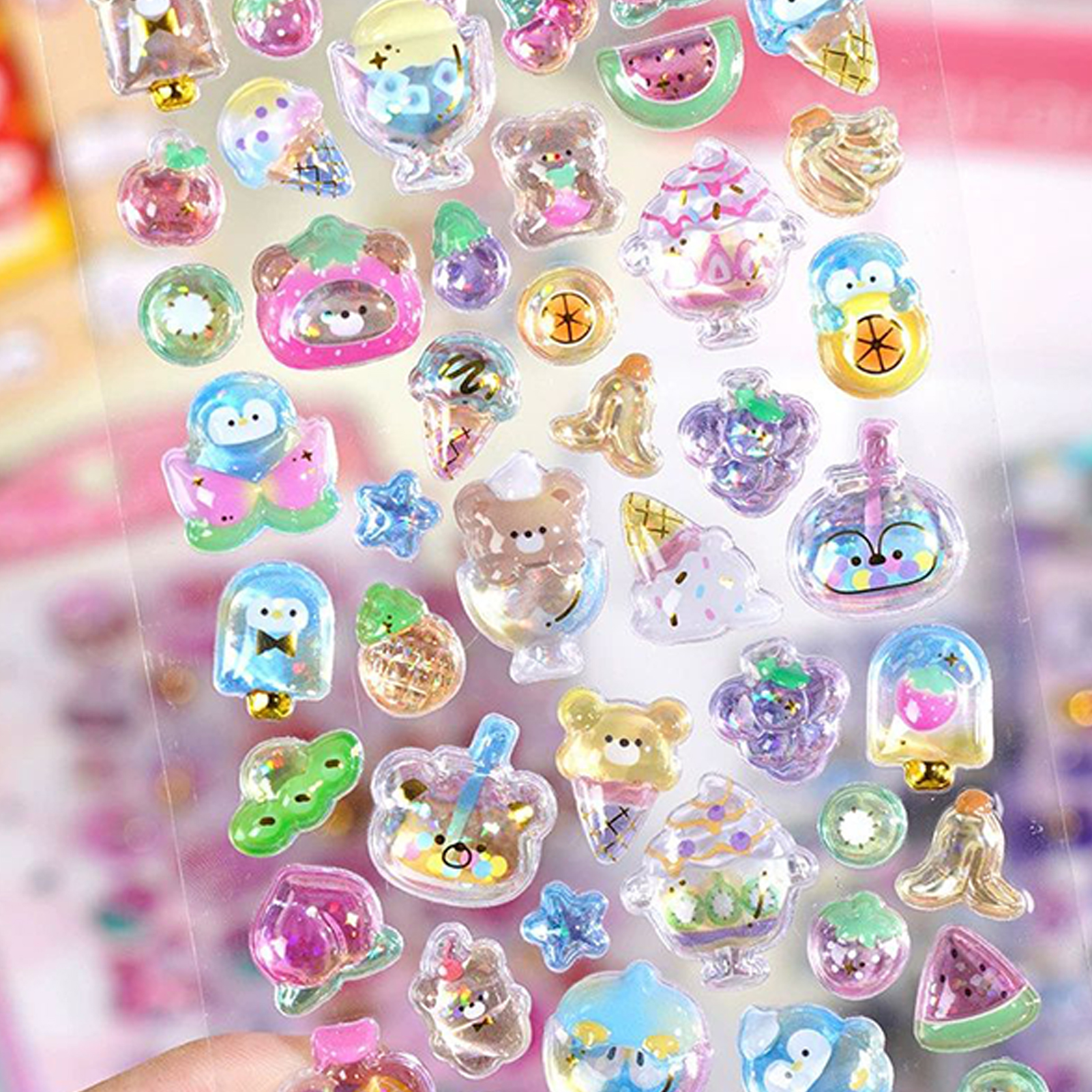 Cute Animal Sticker Pack 3D Sp - Resin Glitter Pack avis et prix